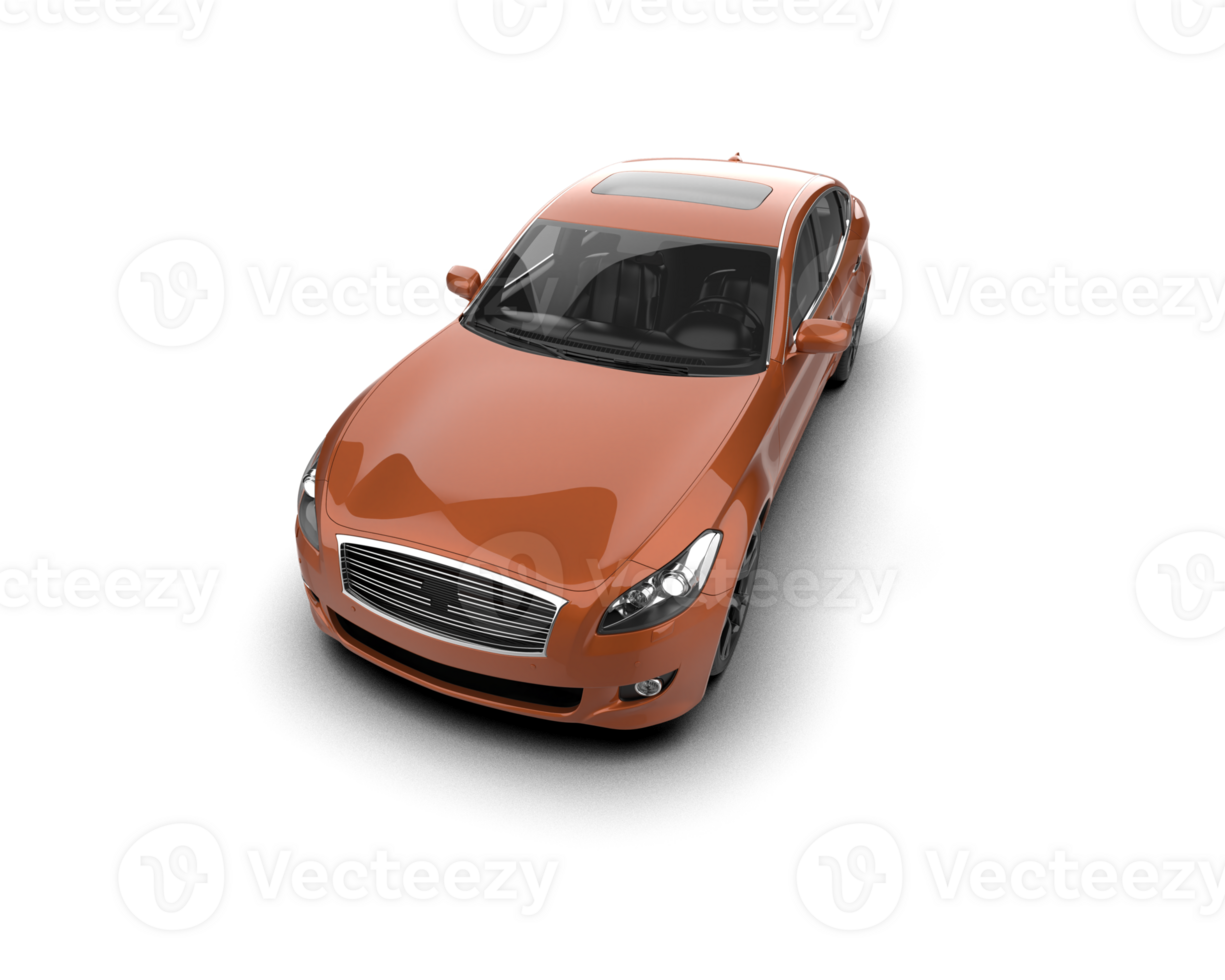 Modern car isolated on background. 3d rendering - illustration png
