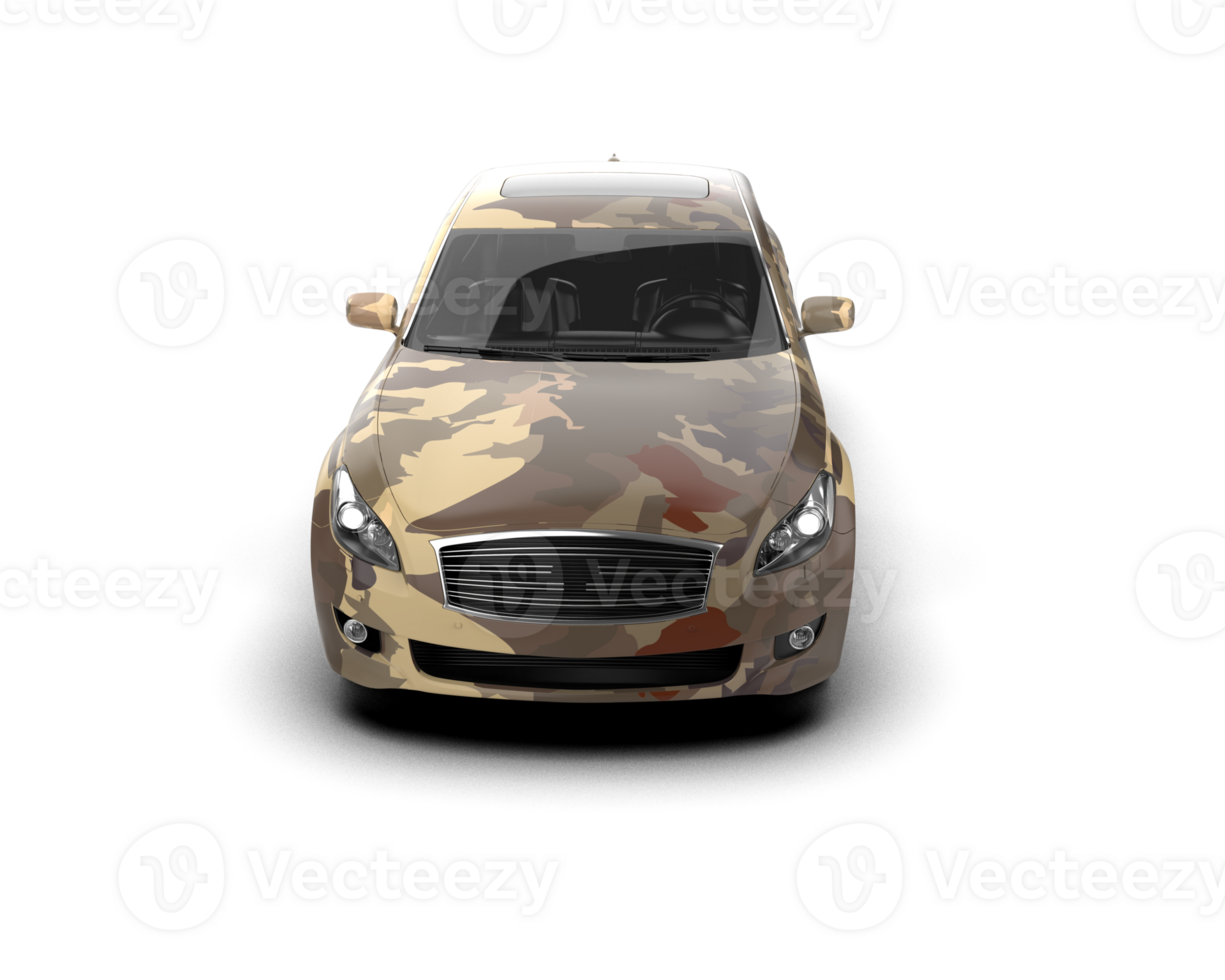 Modern car isolated on background. 3d rendering - illustration png