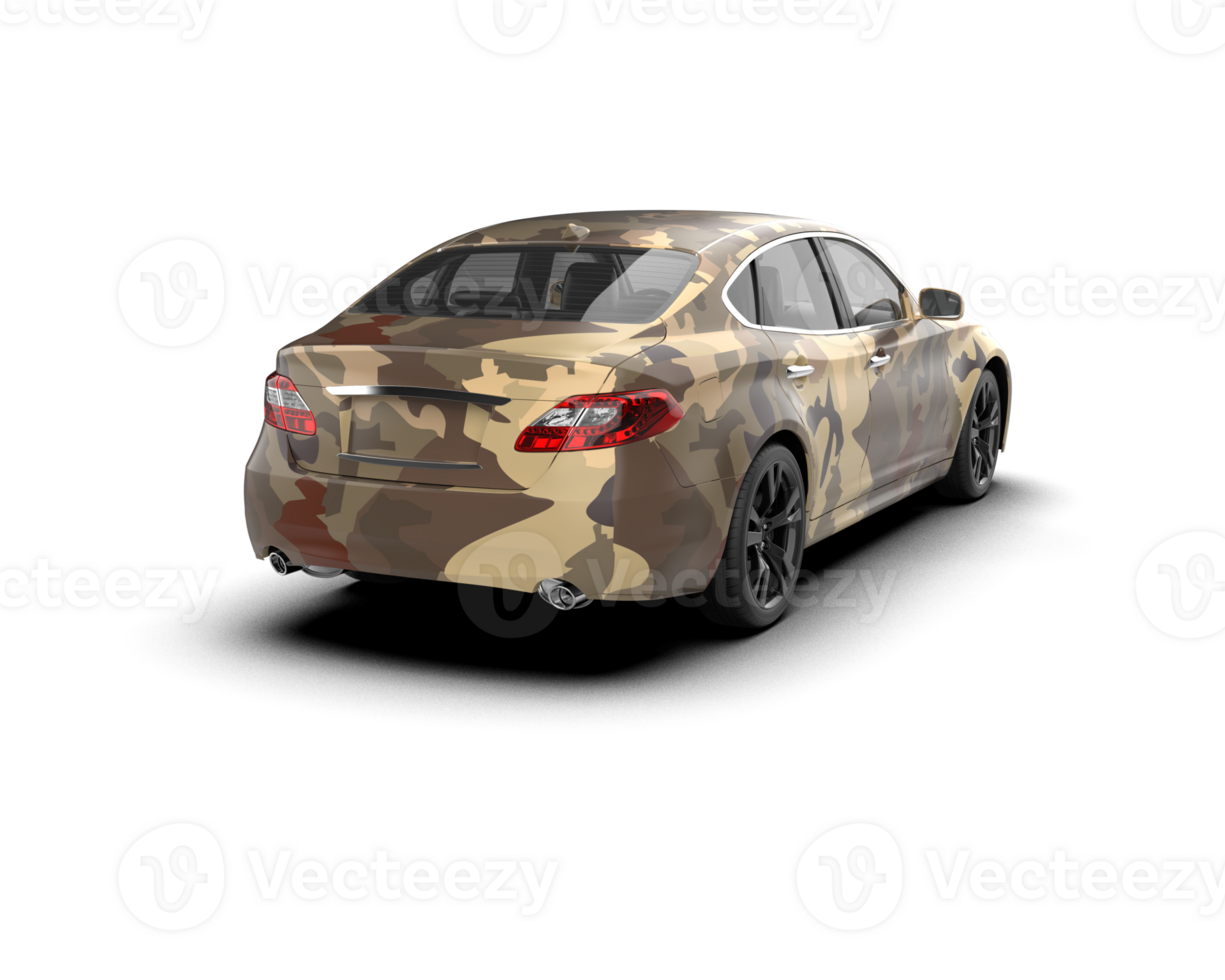 Modern car isolated on background. 3d rendering - illustration png