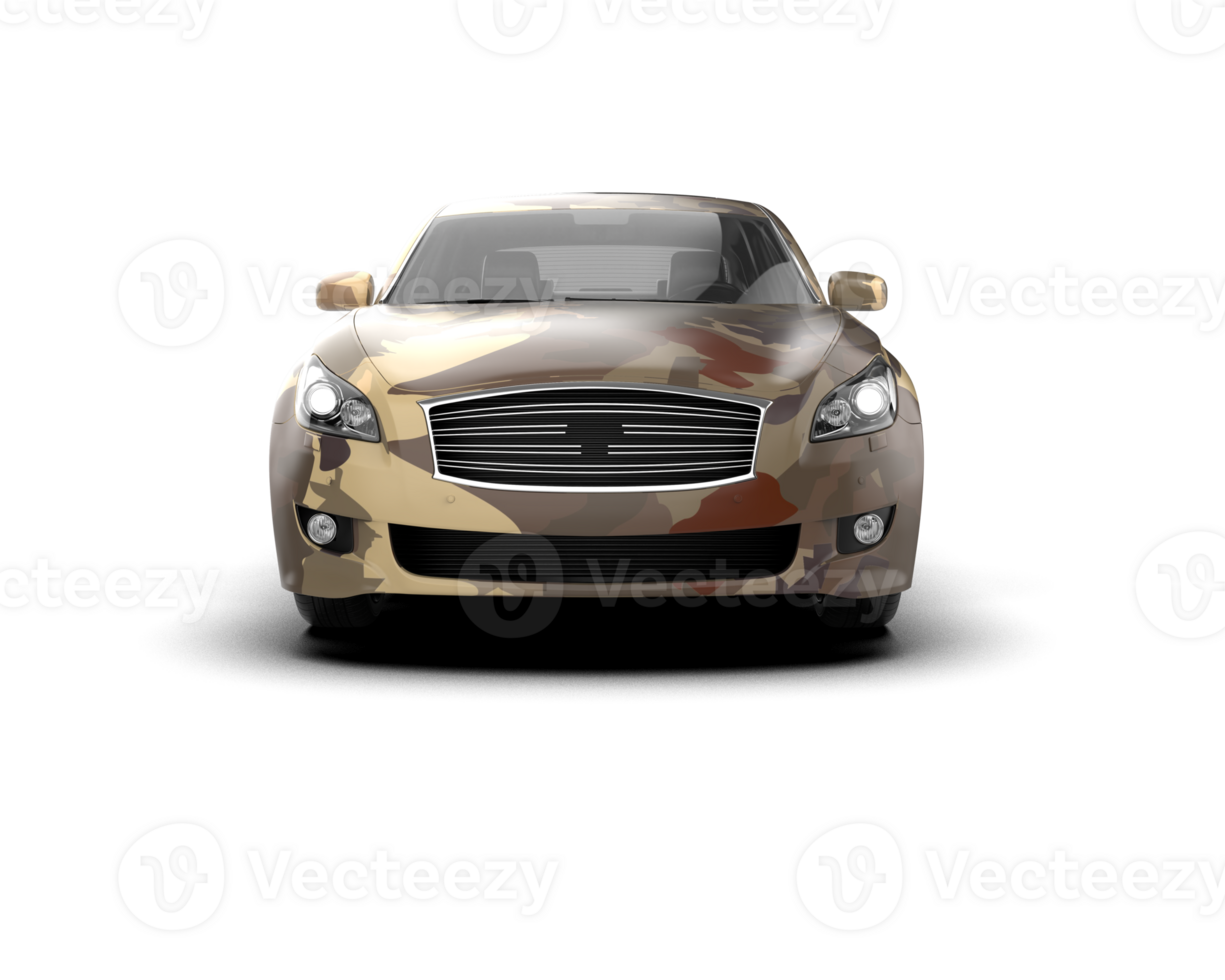 Modern car isolated on background. 3d rendering - illustration png