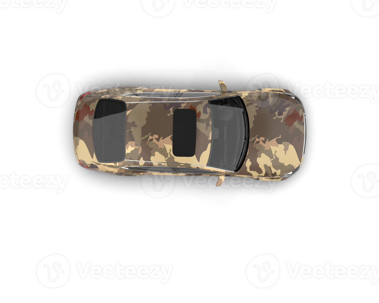 Modern car isolated on background. 3d rendering - illustration png