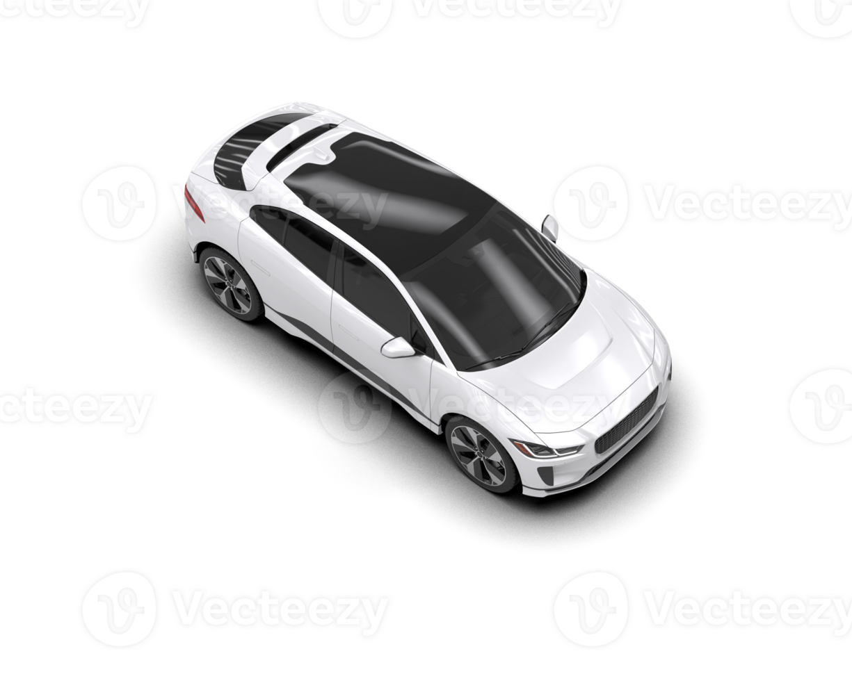 Modern car isolated on background. 3d rendering - illustration png