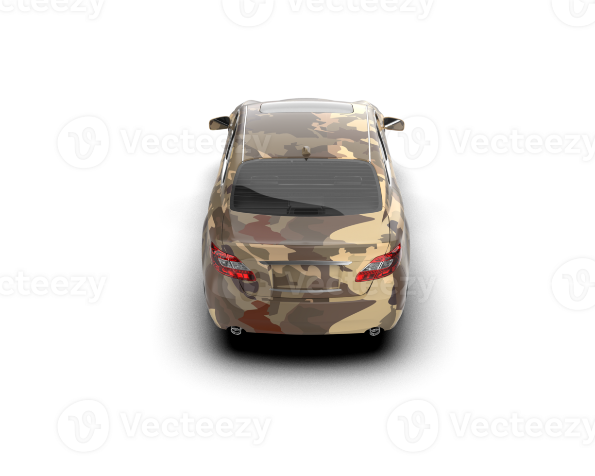 Modern car isolated on background. 3d rendering - illustration png