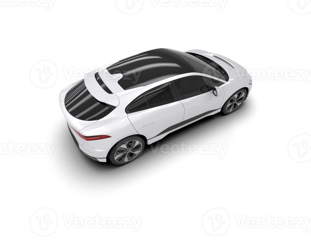 Modern car isolated on background. 3d rendering - illustration png