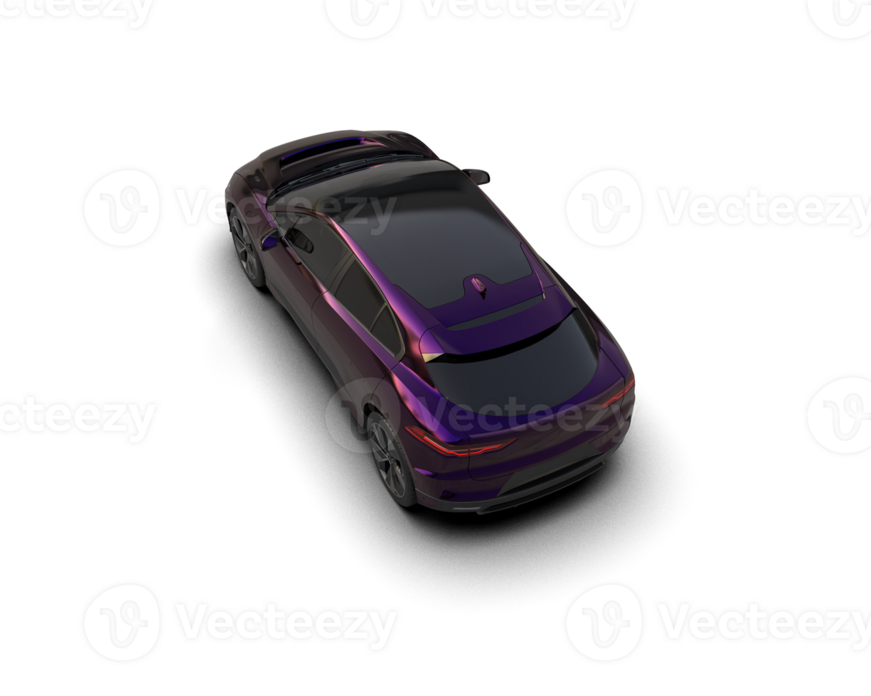 Modern car isolated on background. 3d rendering - illustration png