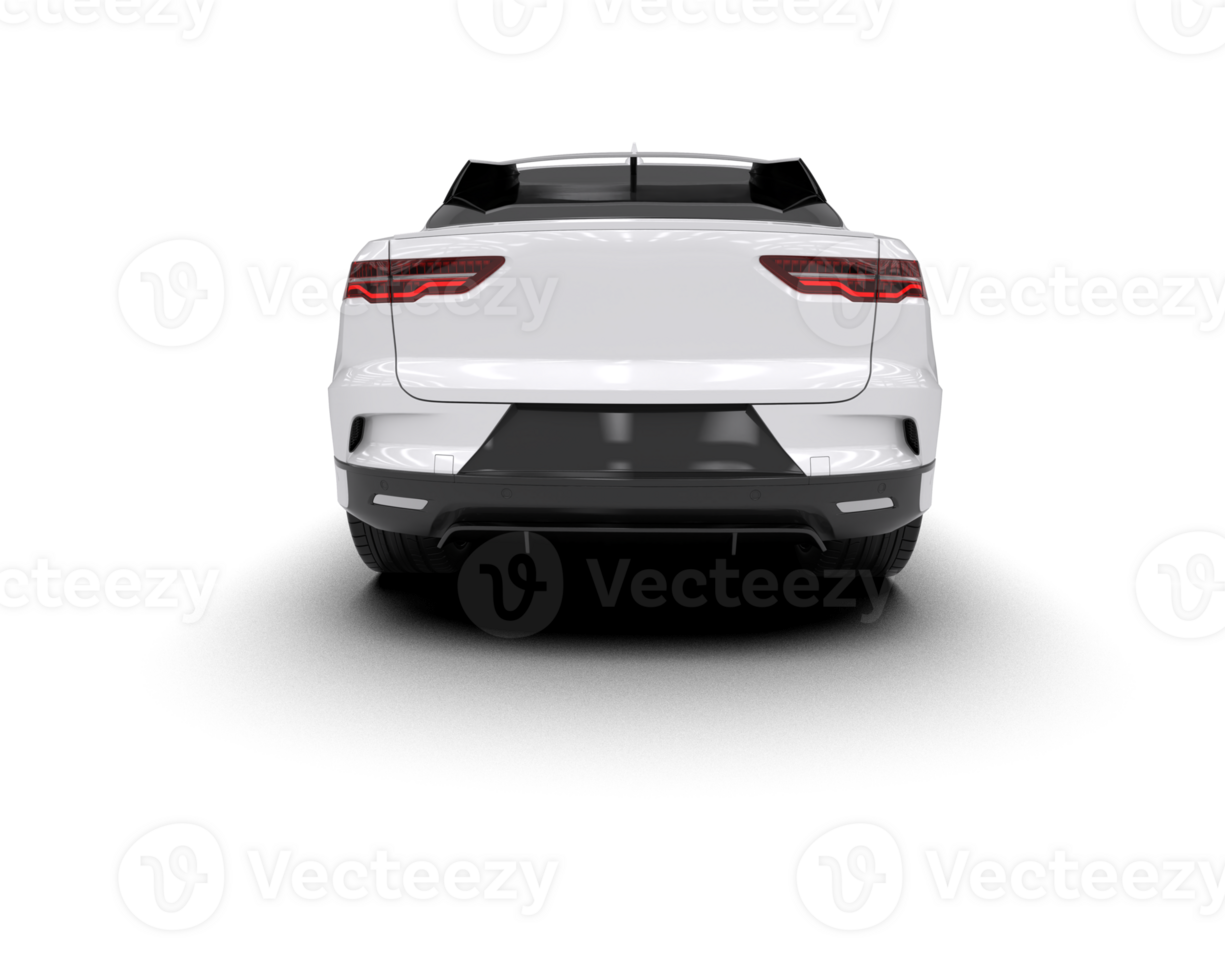 Modern car isolated on background. 3d rendering - illustration png