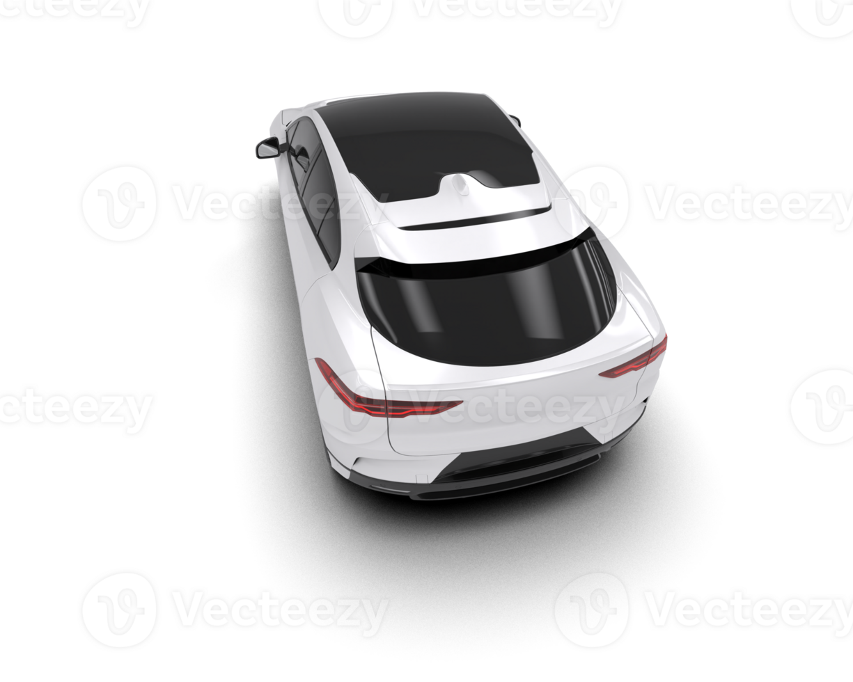 Modern car isolated on background. 3d rendering - illustration png