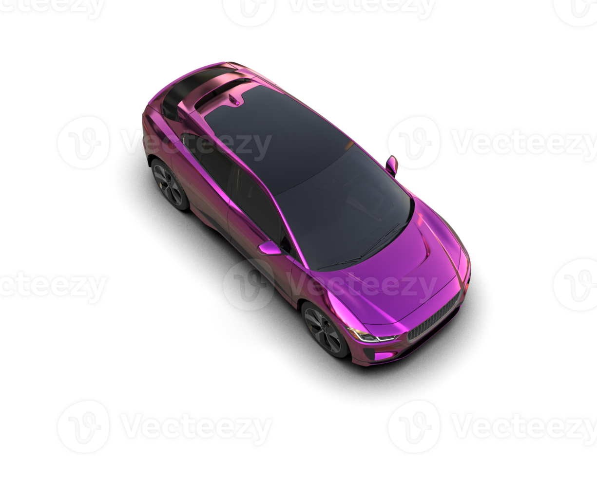 Modern car isolated on background. 3d rendering - illustration png