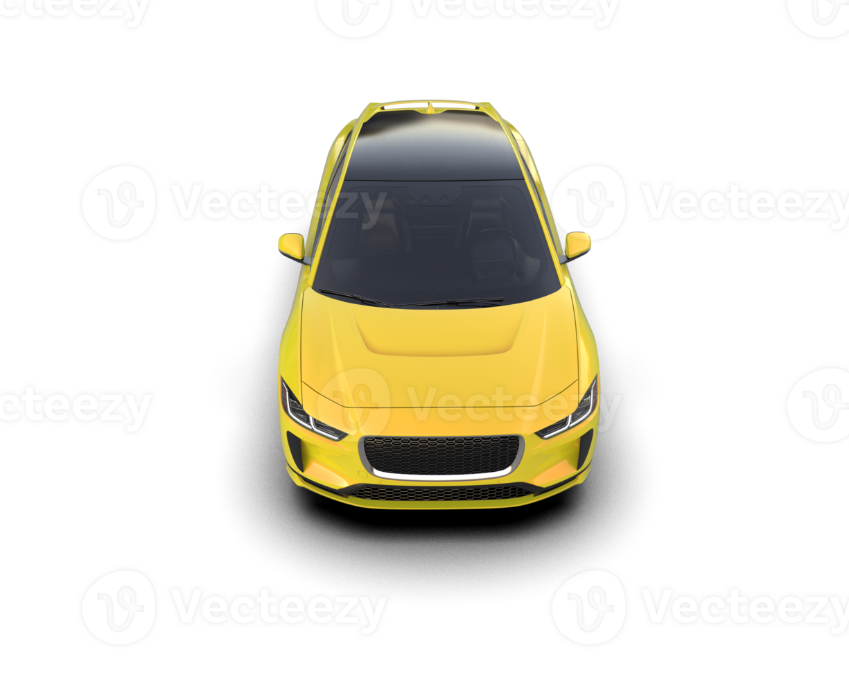Modern car isolated on background. 3d rendering - illustration png
