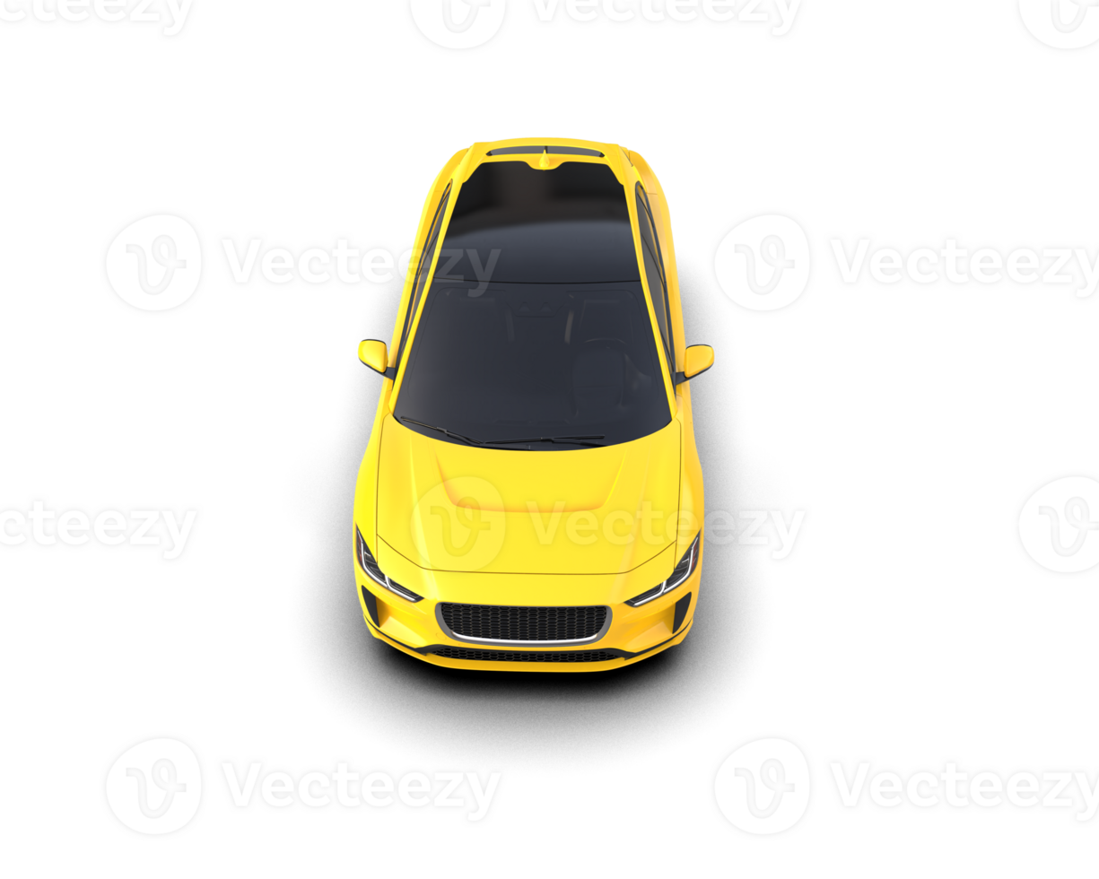 Modern car isolated on background. 3d rendering - illustration png