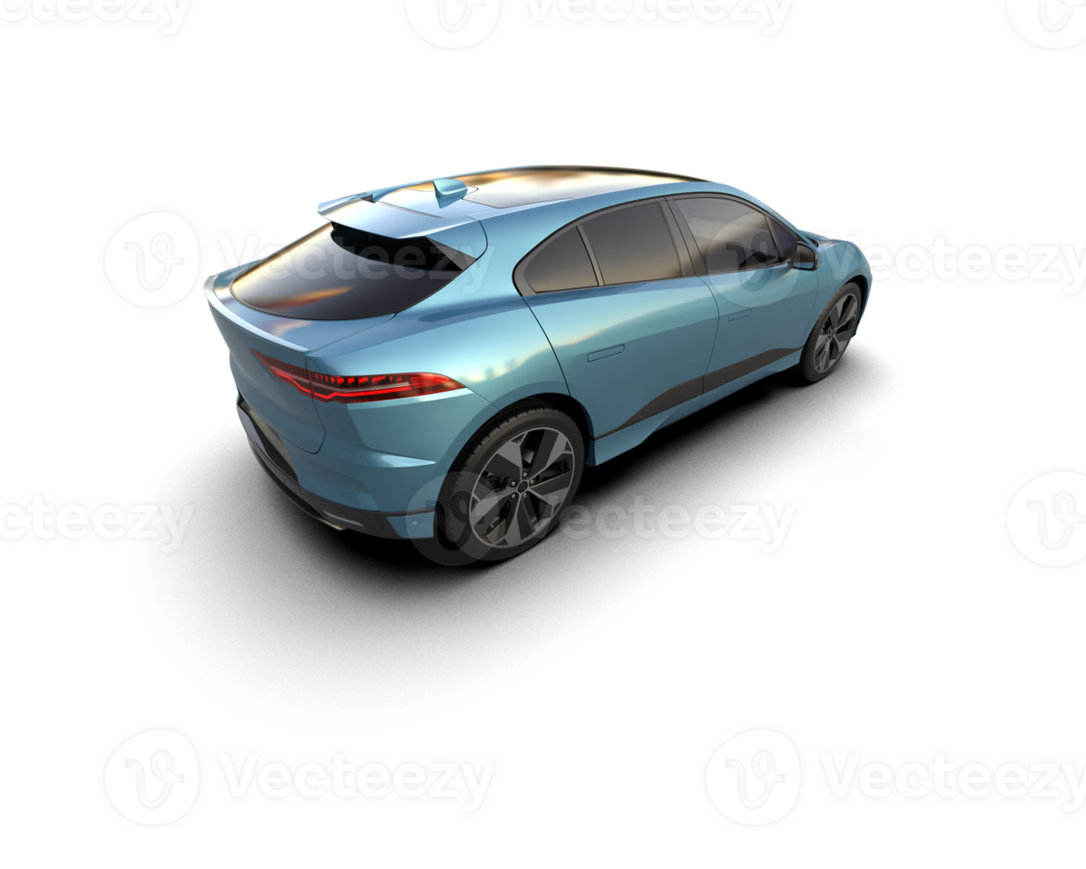 Modern car isolated on background. 3d rendering - illustration png