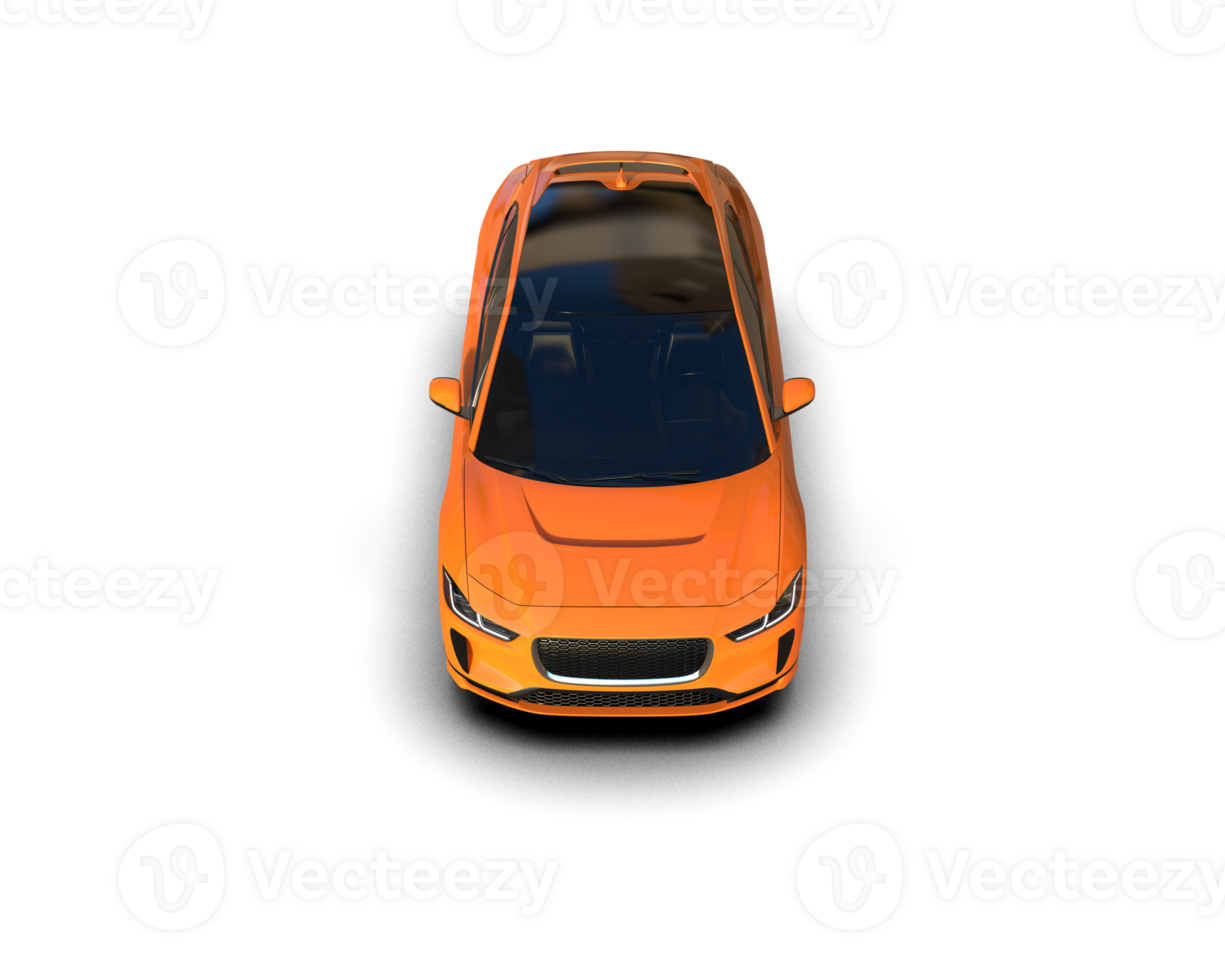 Modern car isolated on background. 3d rendering - illustration png