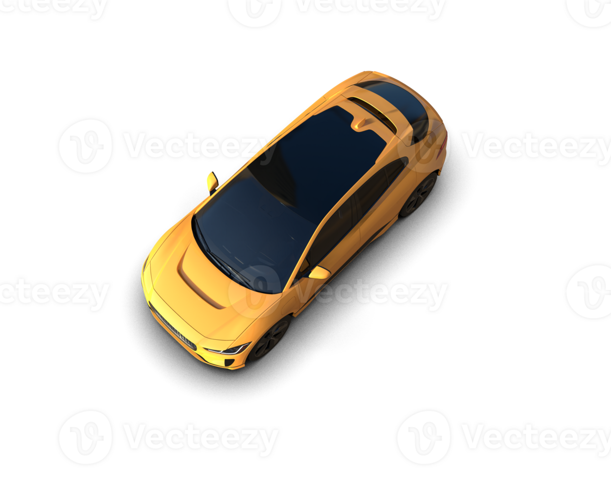 Modern car isolated on background. 3d rendering - illustration png