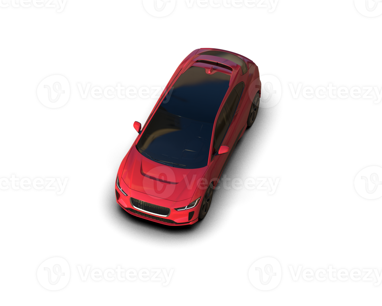 Modern car isolated on background. 3d rendering - illustration png