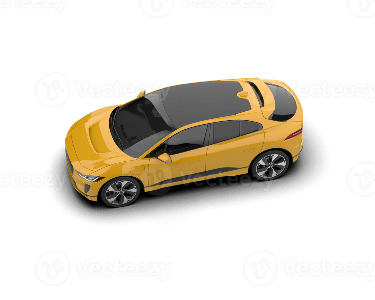 Modern car isolated on background. 3d rendering - illustration png