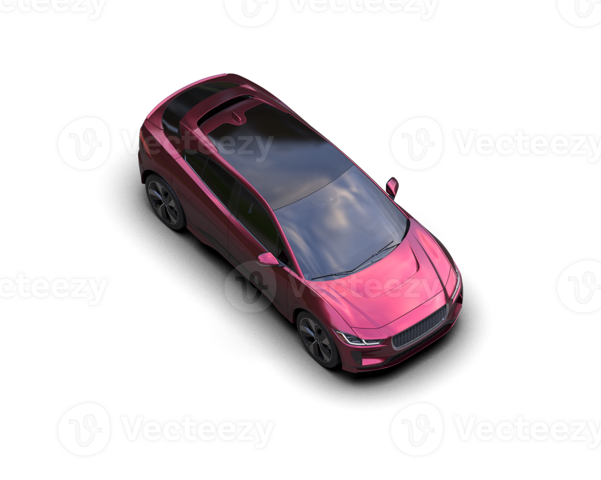 Modern car isolated on background. 3d rendering - illustration png