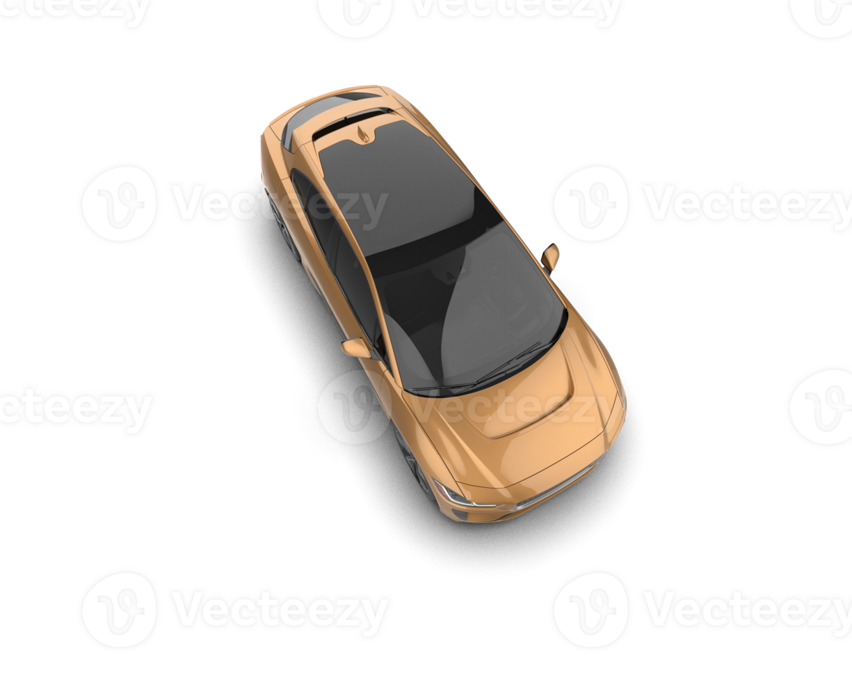 Modern car isolated on background. 3d rendering - illustration png