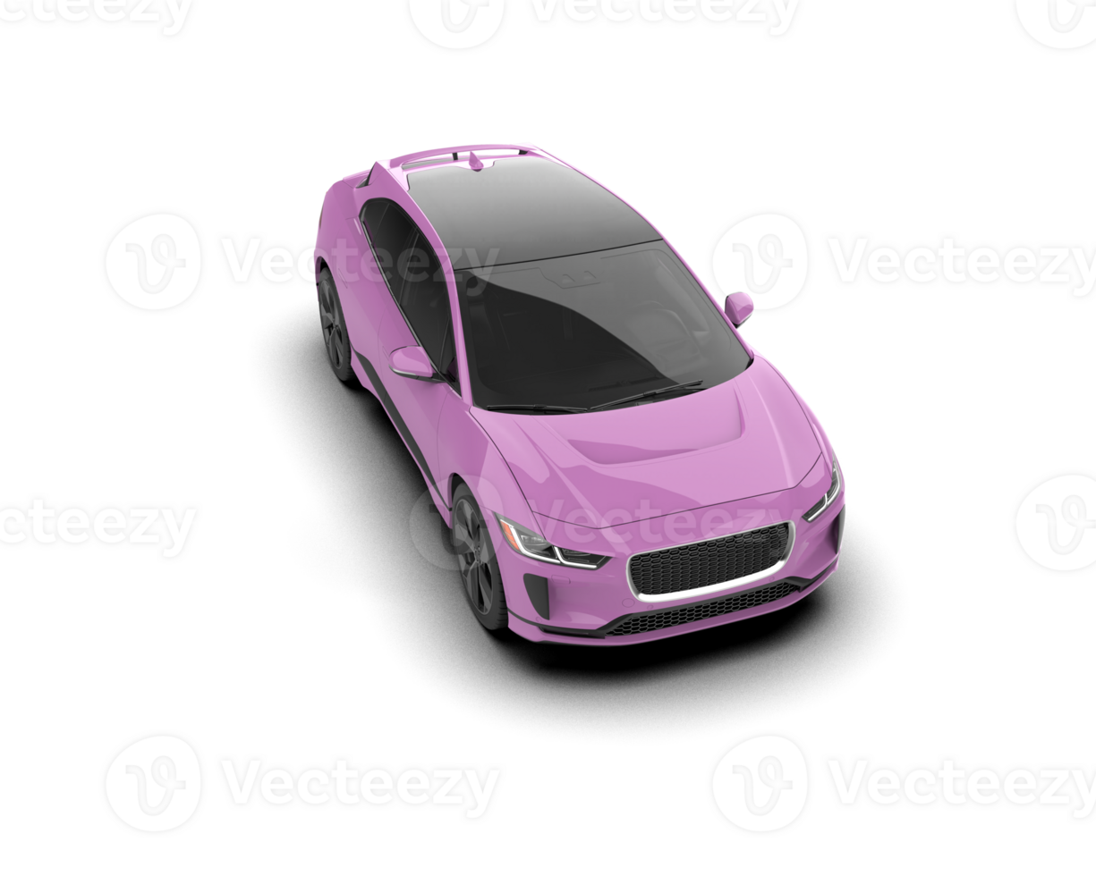 Modern car isolated on background. 3d rendering - illustration png