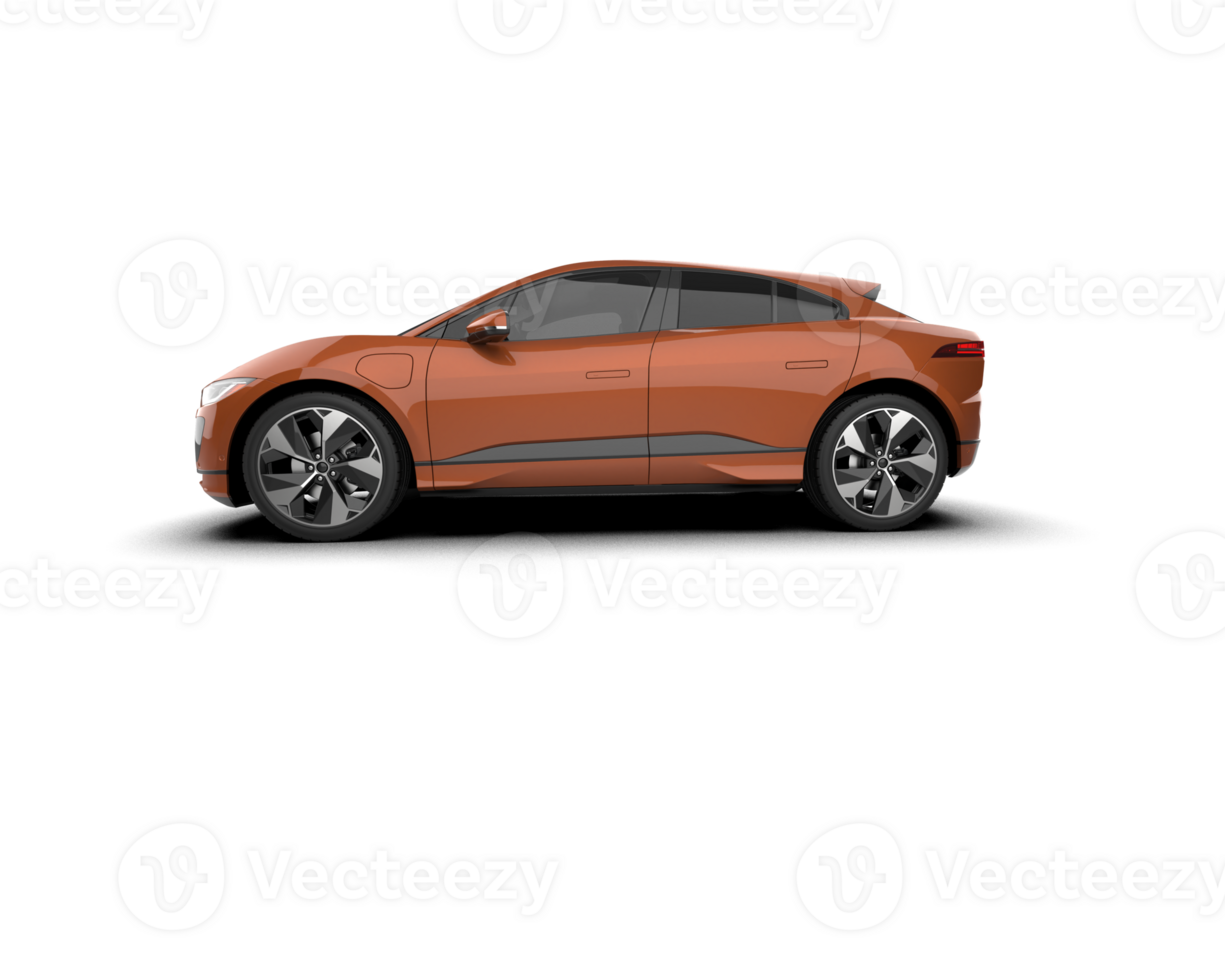 Modern car isolated on background. 3d rendering - illustration png