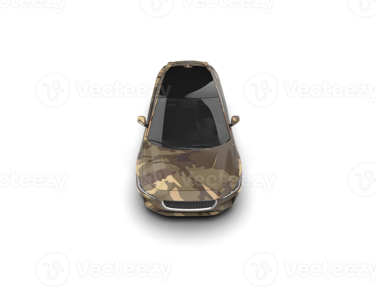 Modern car isolated on background. 3d rendering - illustration png