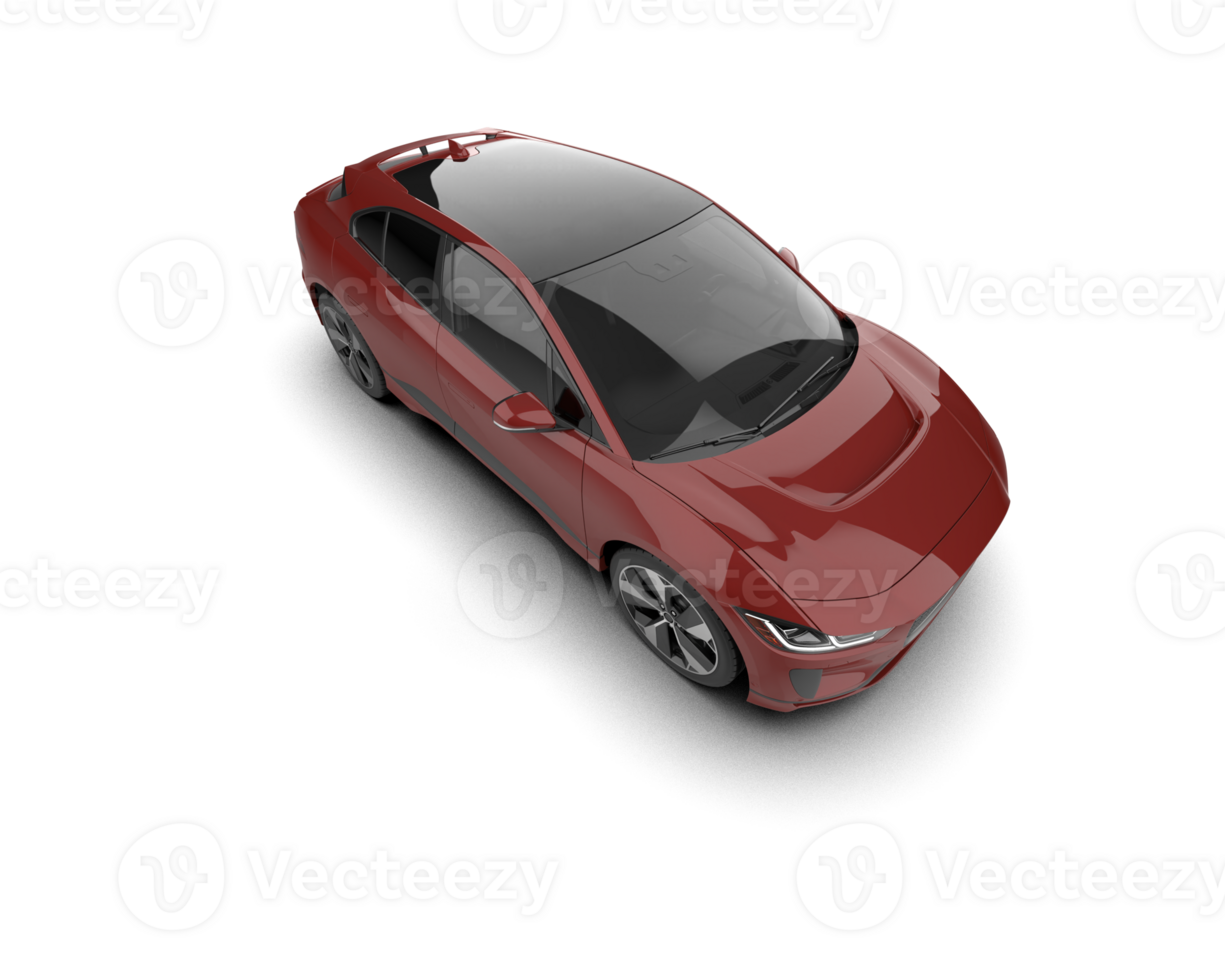 Modern car isolated on background. 3d rendering - illustration png