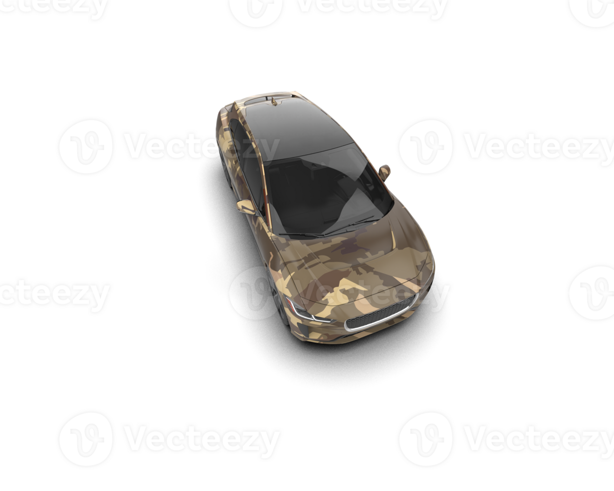 Modern car isolated on background. 3d rendering - illustration png