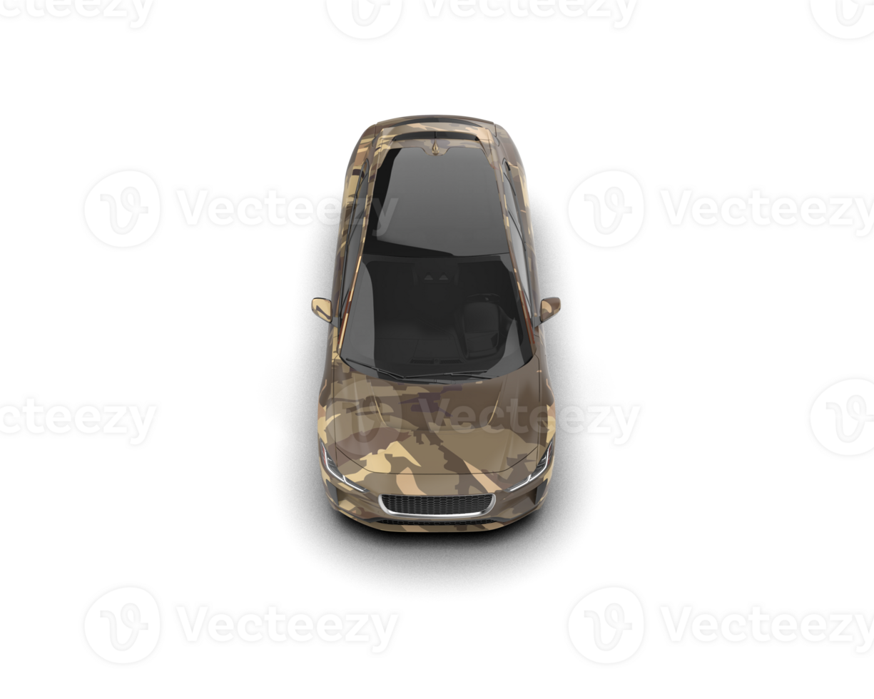 Modern car isolated on background. 3d rendering - illustration png