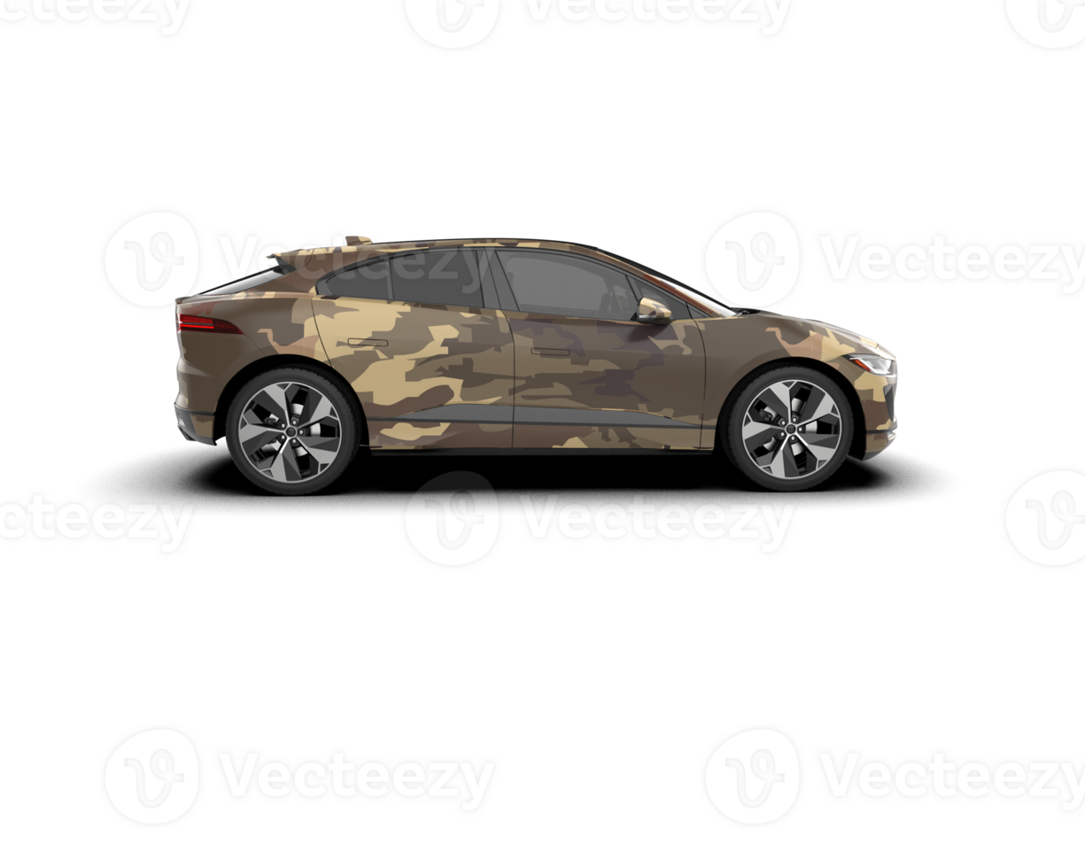 Modern car isolated on background. 3d rendering - illustration png