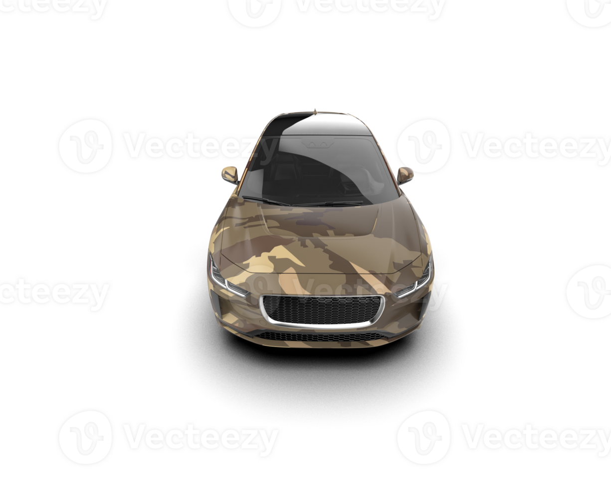 Modern car isolated on background. 3d rendering - illustration png