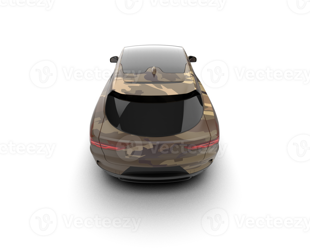 Modern car isolated on background. 3d rendering - illustration png