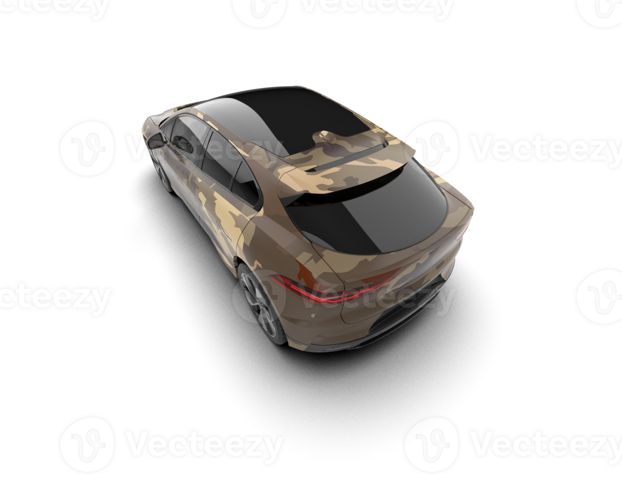 Modern car isolated on background. 3d rendering - illustration png