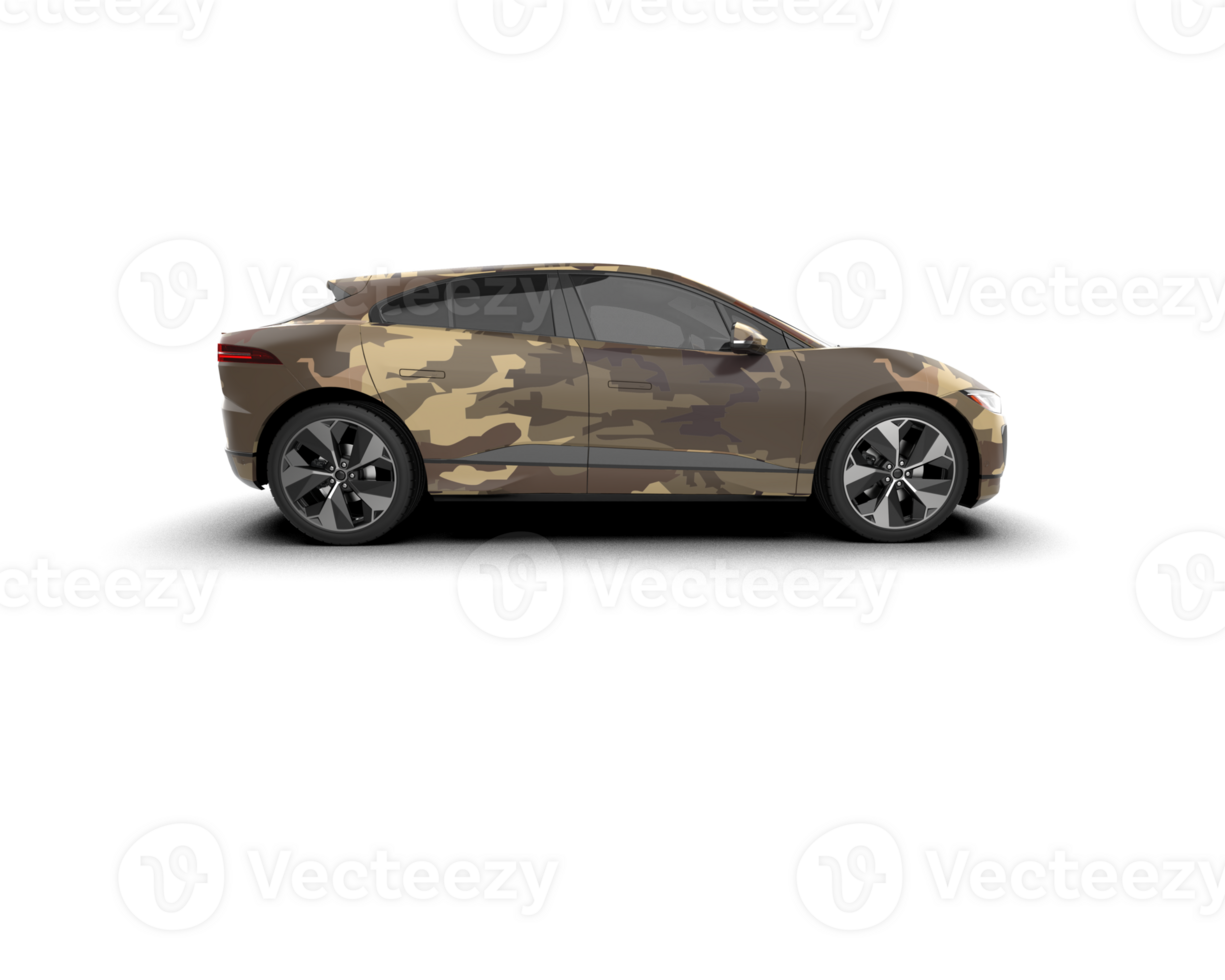 Modern car isolated on background. 3d rendering - illustration png