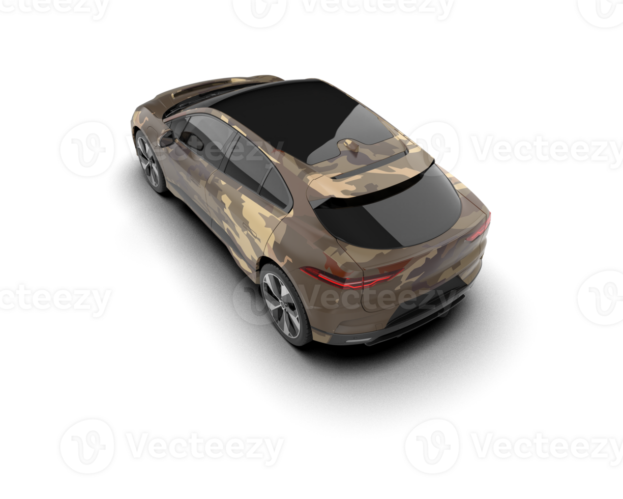 Modern car isolated on background. 3d rendering - illustration png