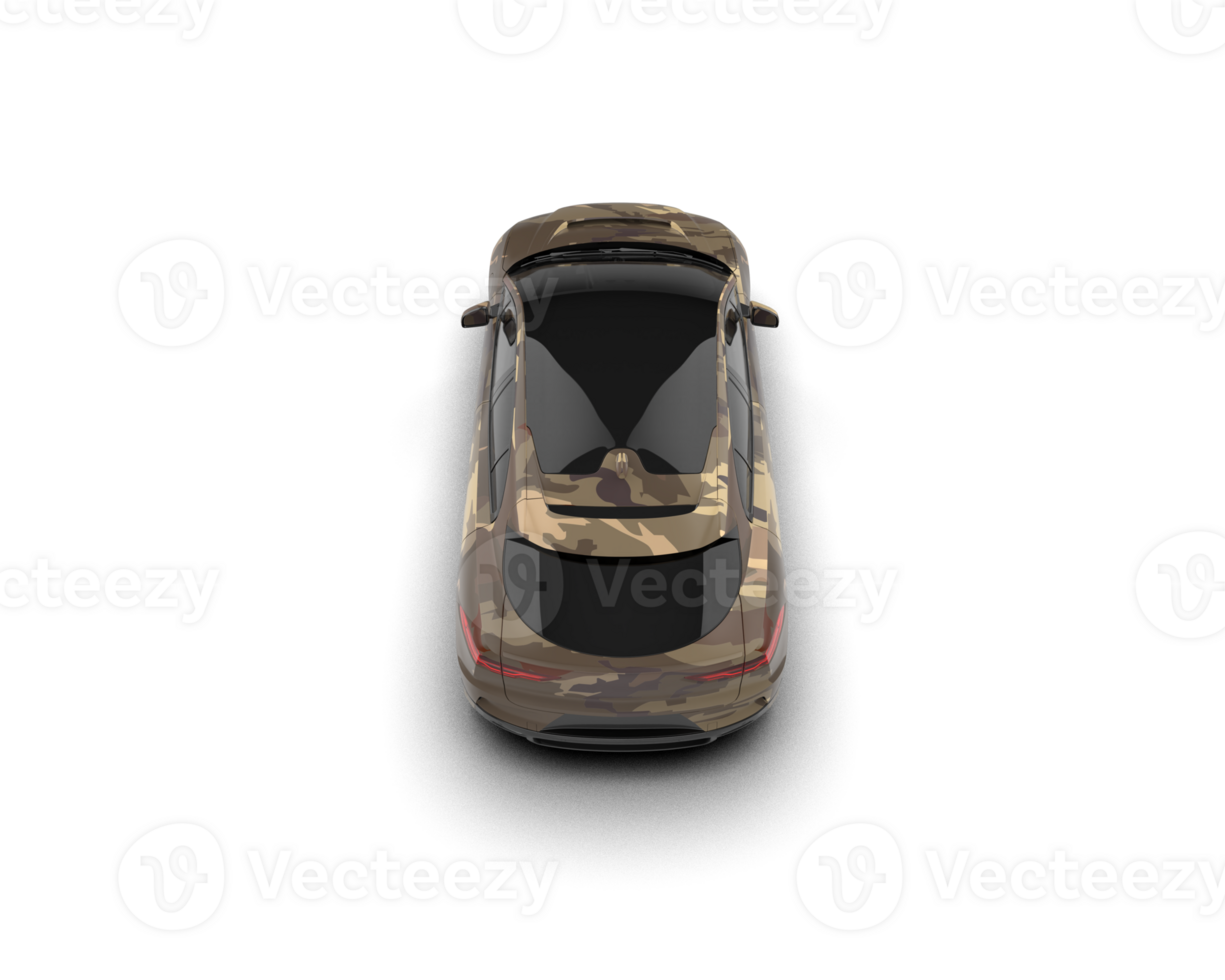 Modern car isolated on background. 3d rendering - illustration png