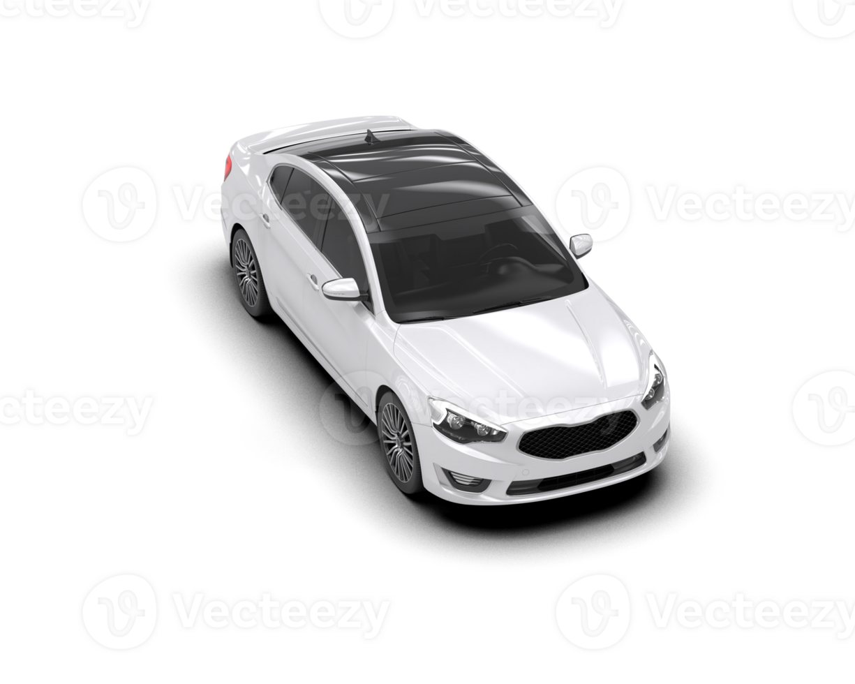 Modern car isolated on background. 3d rendering - illustration png