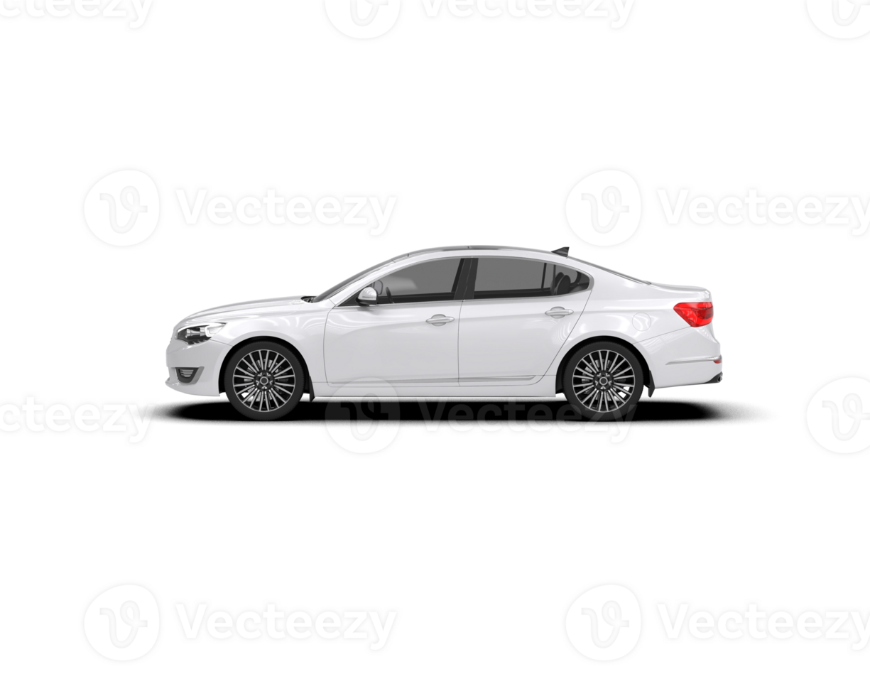 Modern car isolated on background. 3d rendering - illustration png