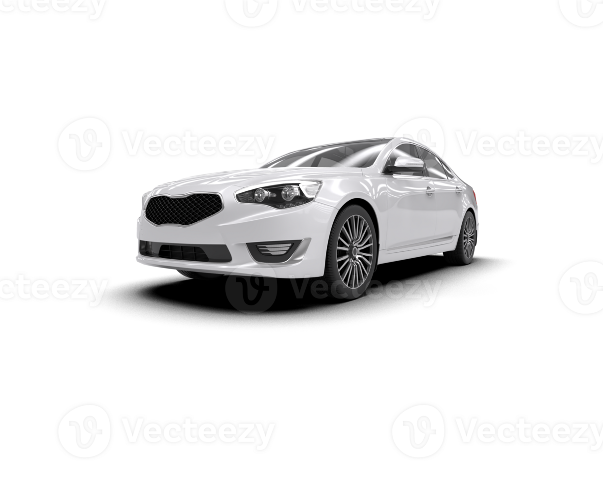Modern car isolated on background. 3d rendering - illustration png