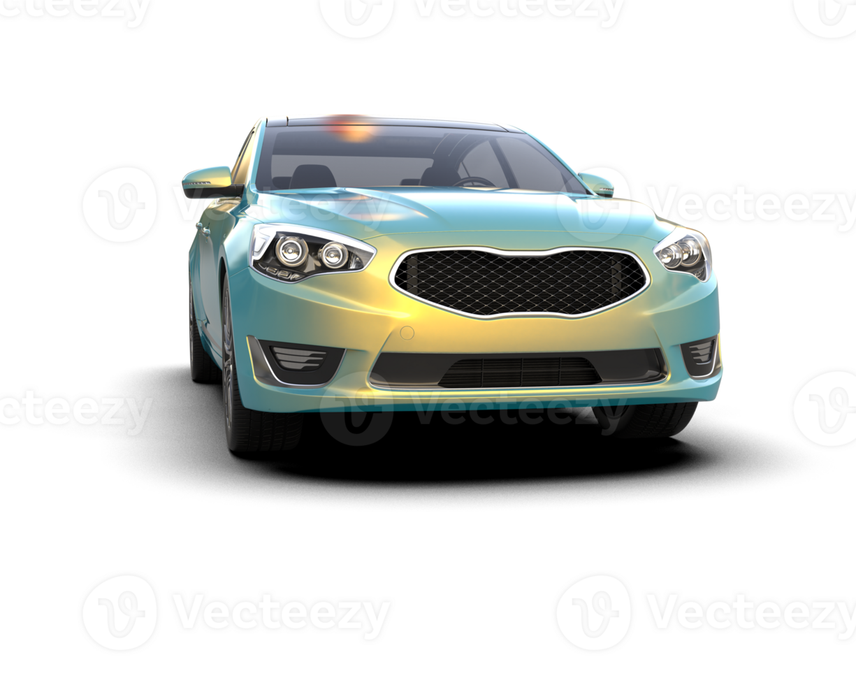 Modern car isolated on background. 3d rendering - illustration png