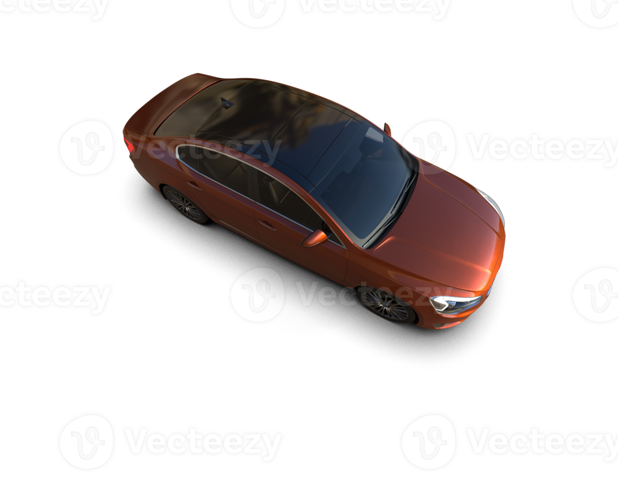 Modern car isolated on background. 3d rendering - illustration png