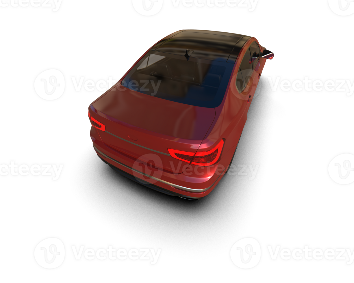 Modern car isolated on background. 3d rendering - illustration png