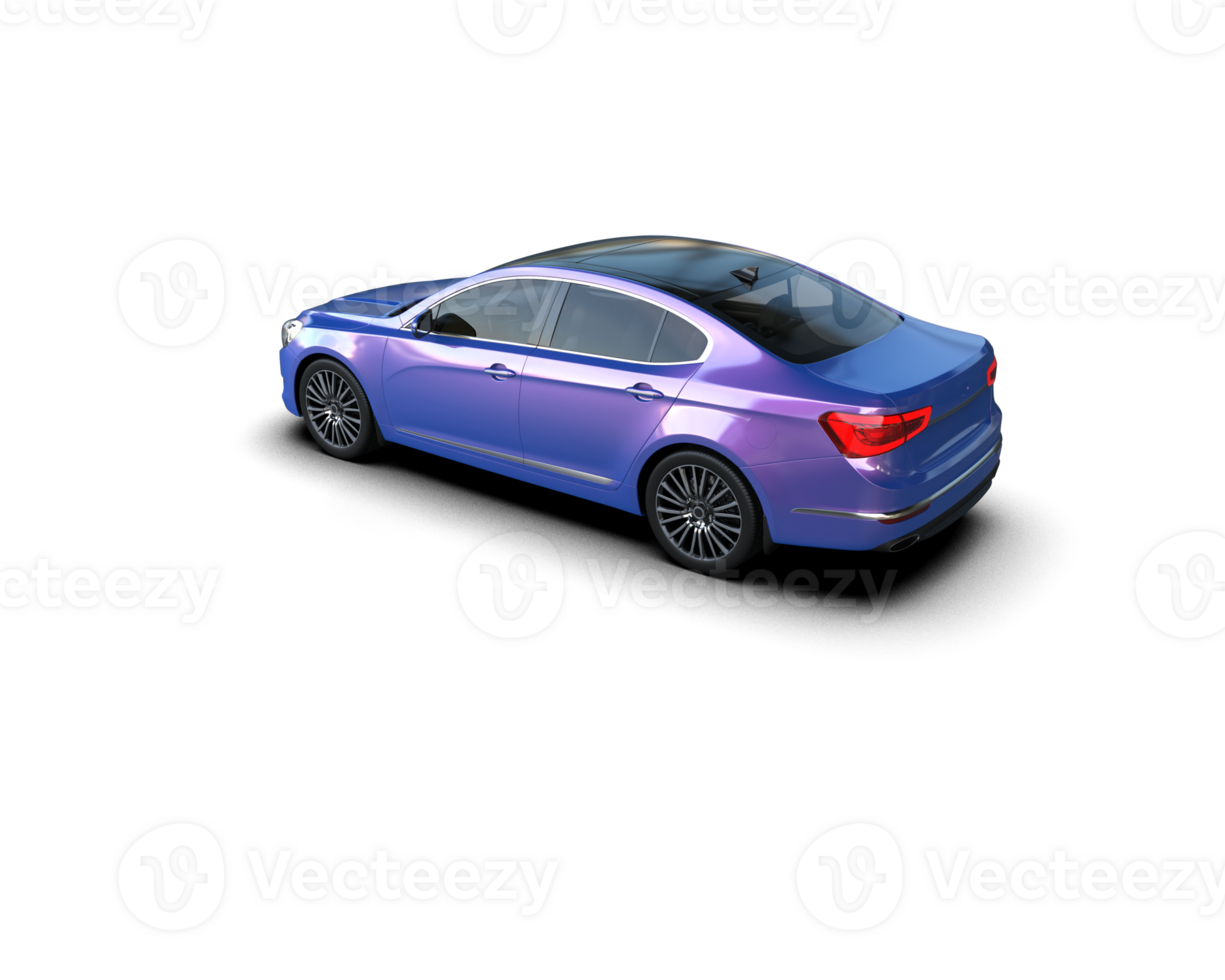 Modern car isolated on background. 3d rendering - illustration png