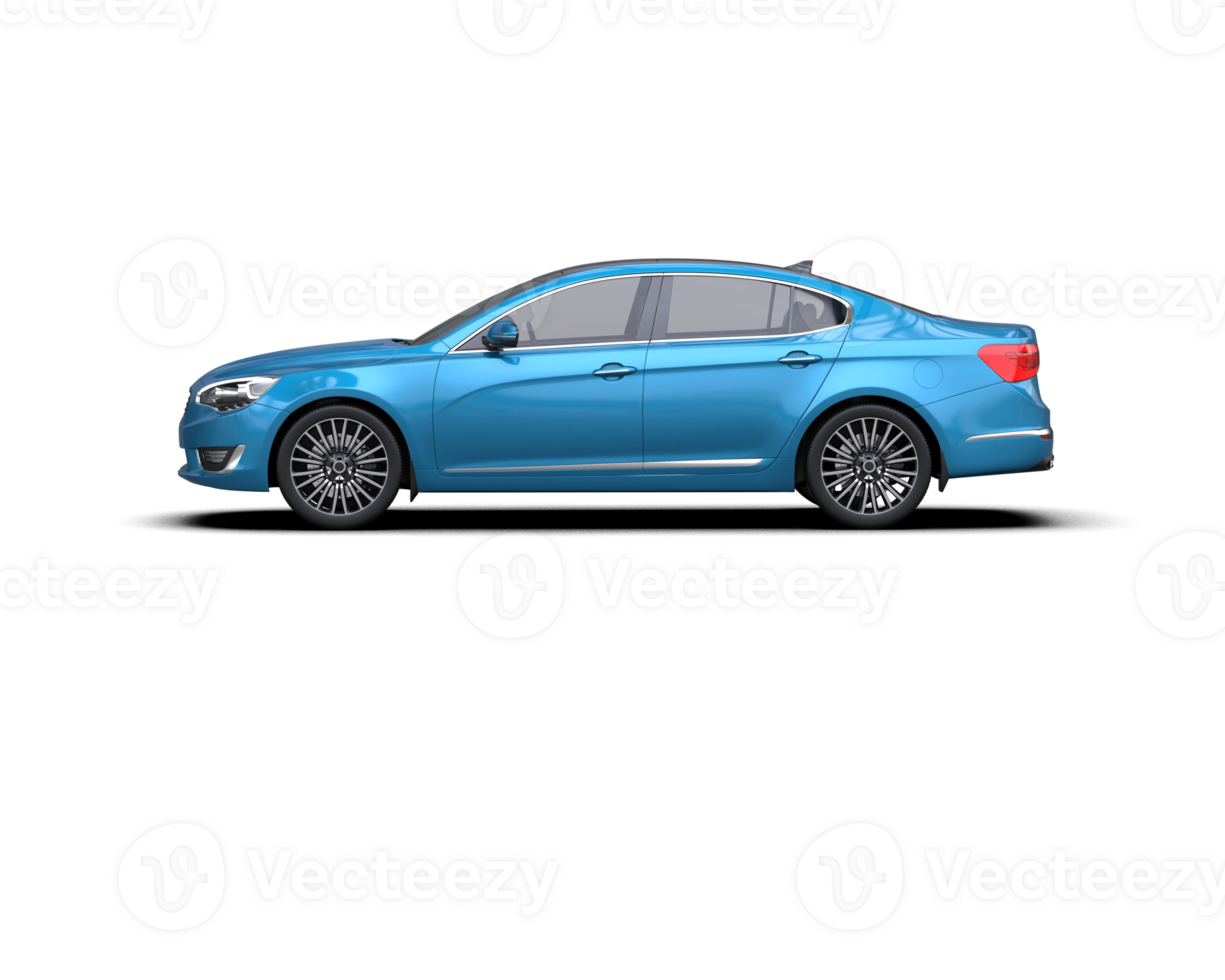 Modern car isolated on background. 3d rendering - illustration png