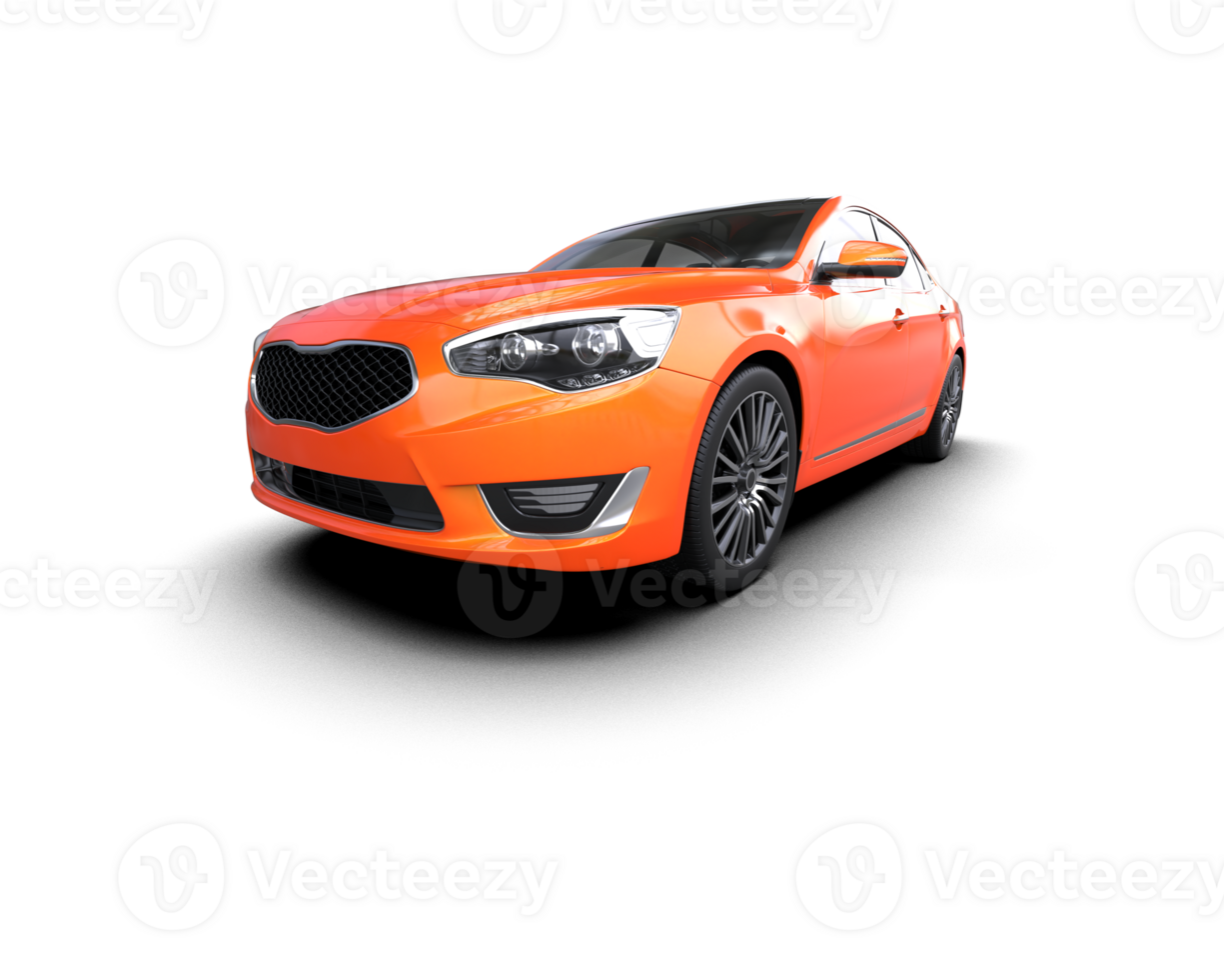 Modern car isolated on background. 3d rendering - illustration png