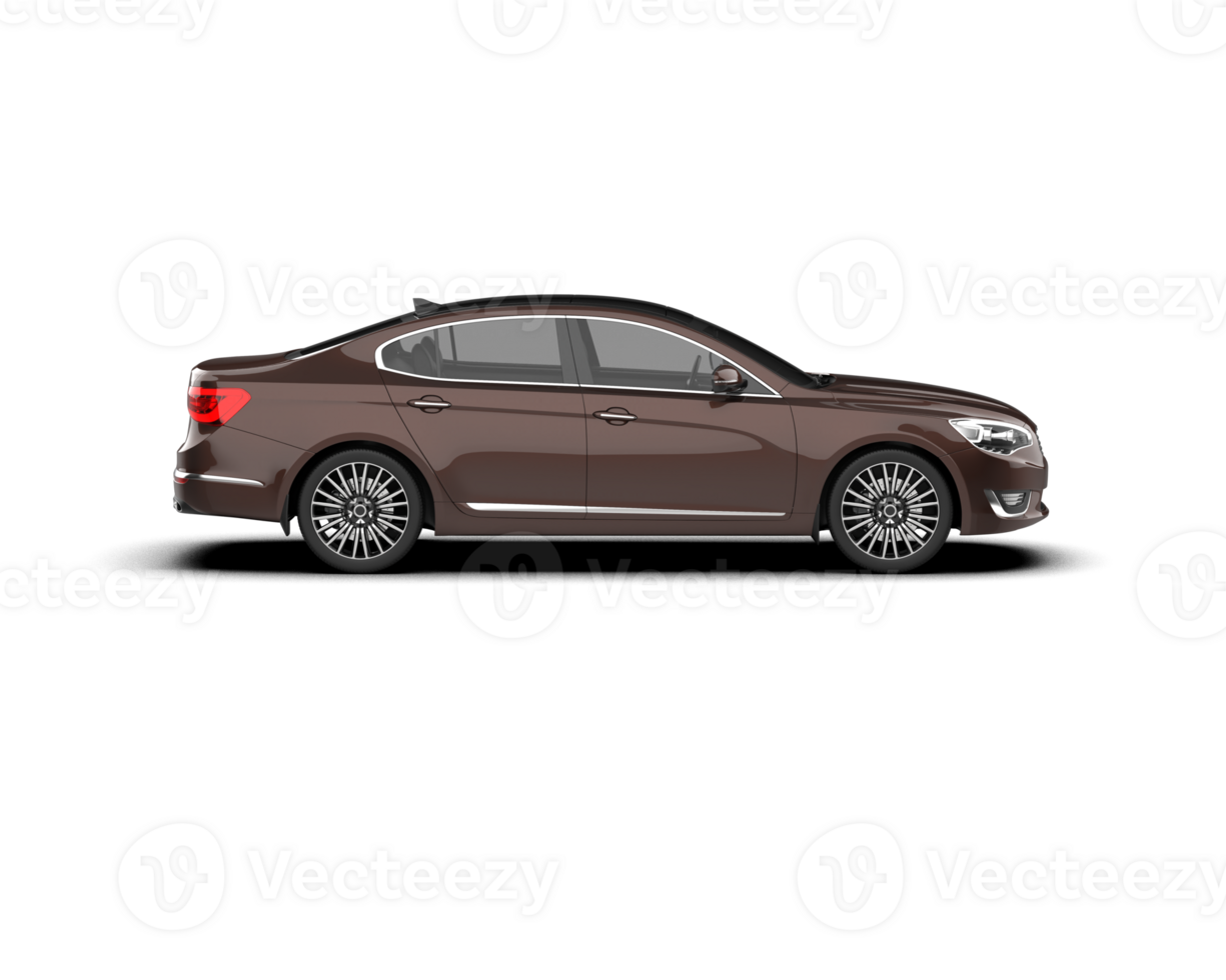 Modern car isolated on background. 3d rendering - illustration png