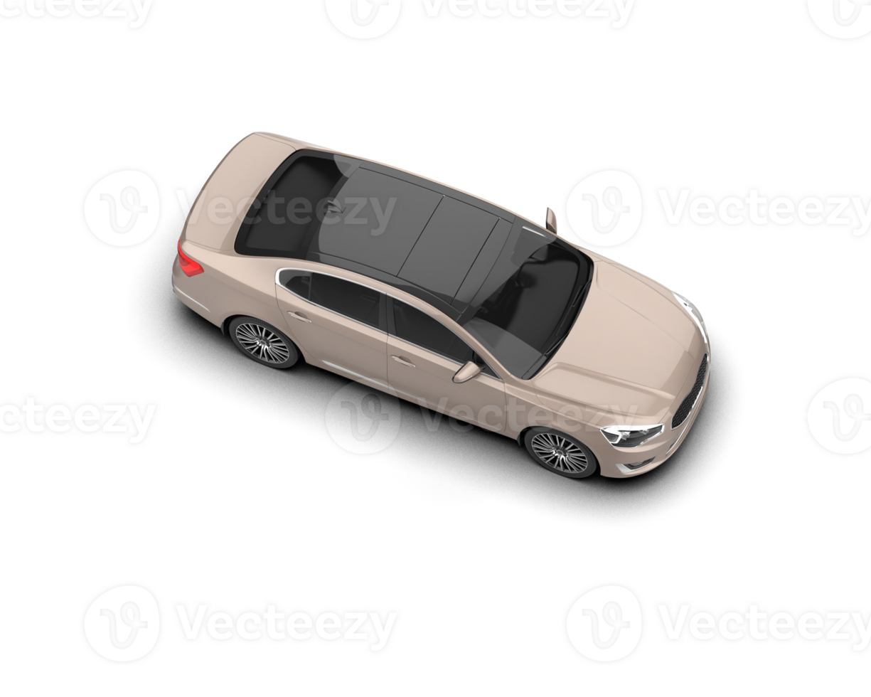 Modern car isolated on background. 3d rendering - illustration png