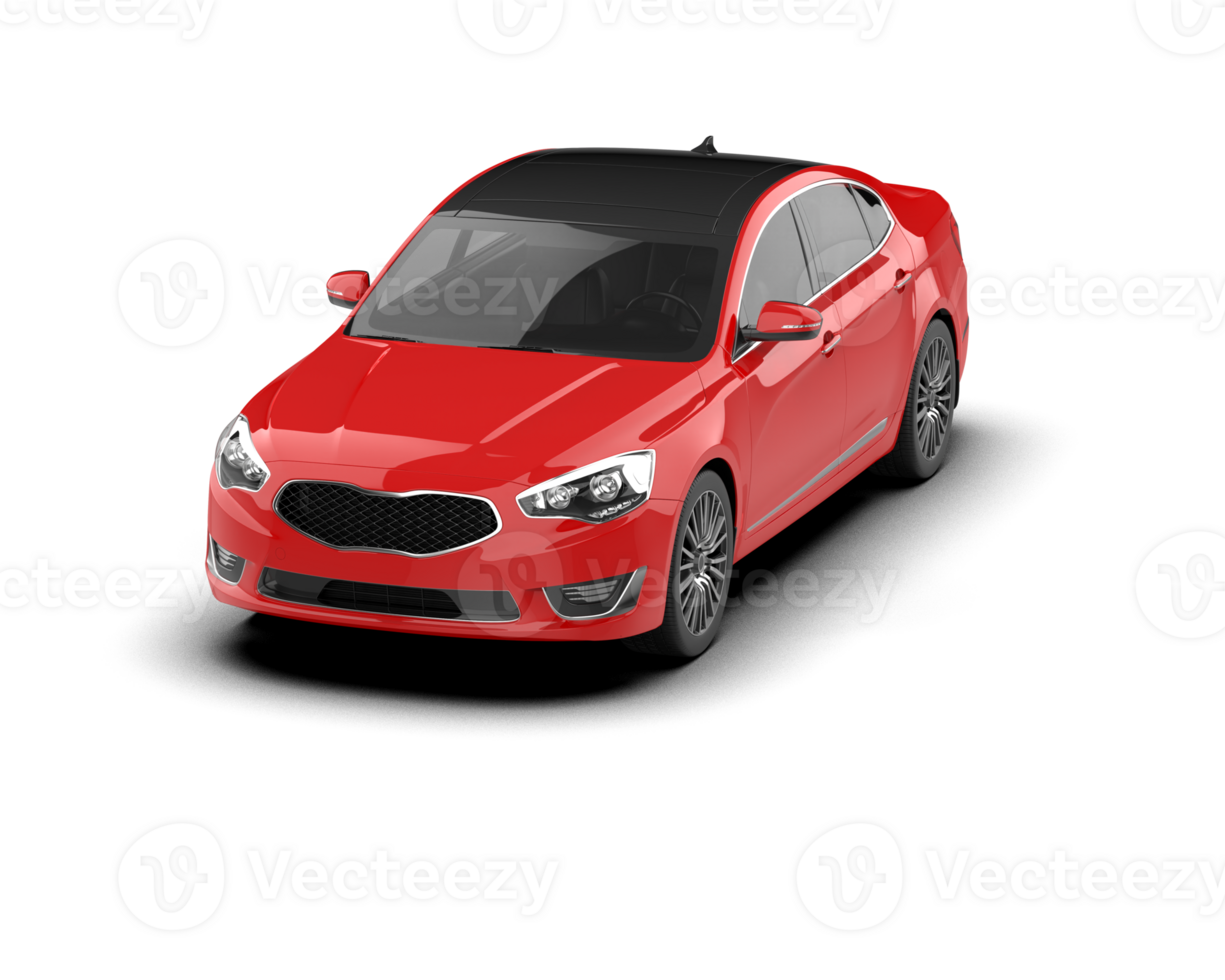 Modern car isolated on background. 3d rendering - illustration png