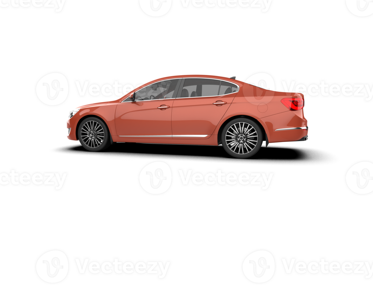 Modern car isolated on background. 3d rendering - illustration png