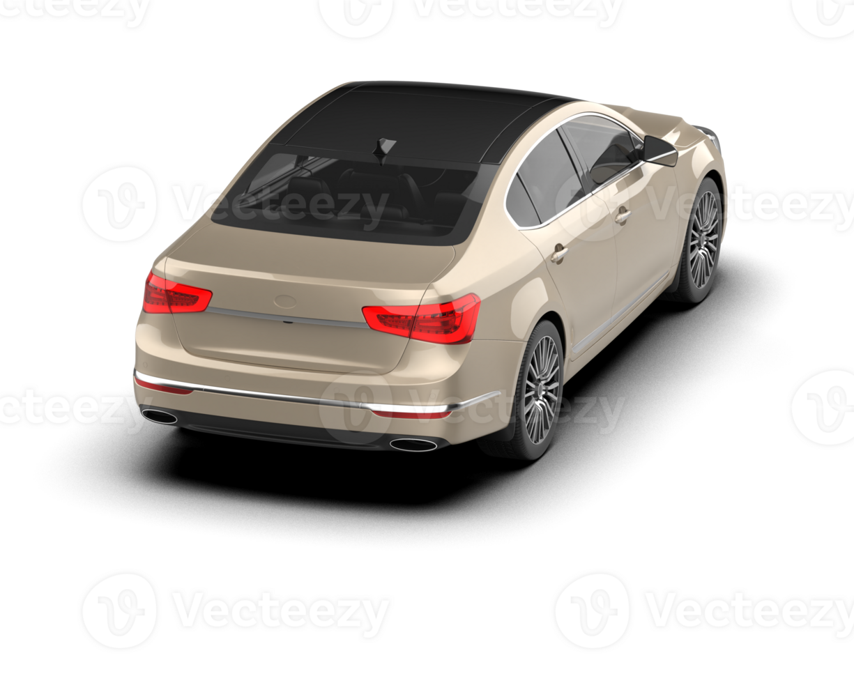 Modern car isolated on background. 3d rendering - illustration png
