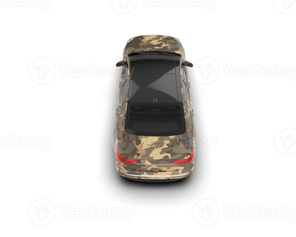 Modern car isolated on background. 3d rendering - illustration png