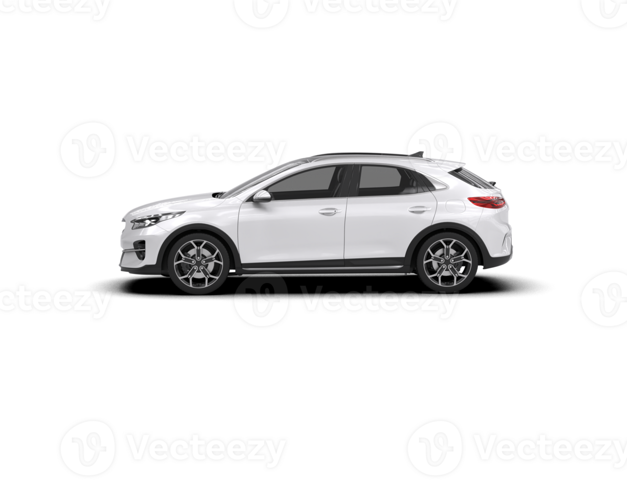 Modern car isolated on background. 3d rendering - illustration png